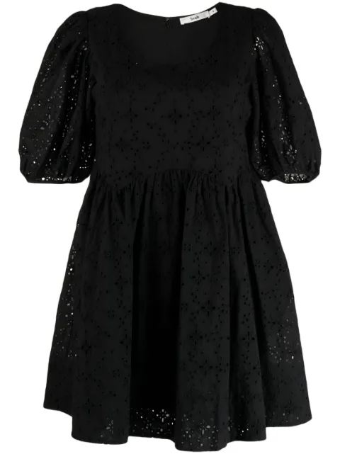 b+ab puff-sleeved lace dress