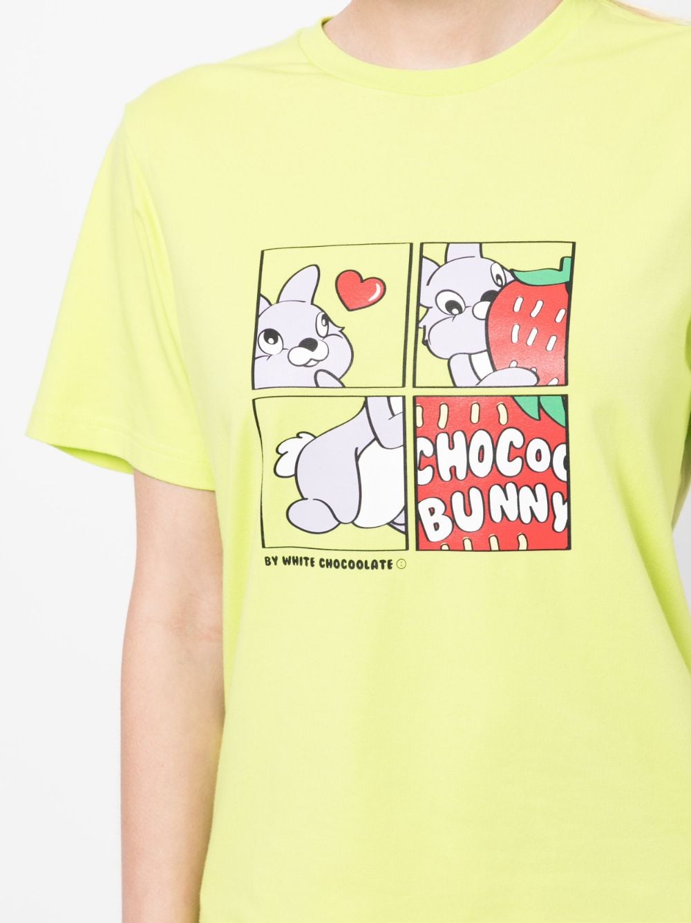 Shop Chocoolate Cartoon-print Short-sleeved T-shirt In Green