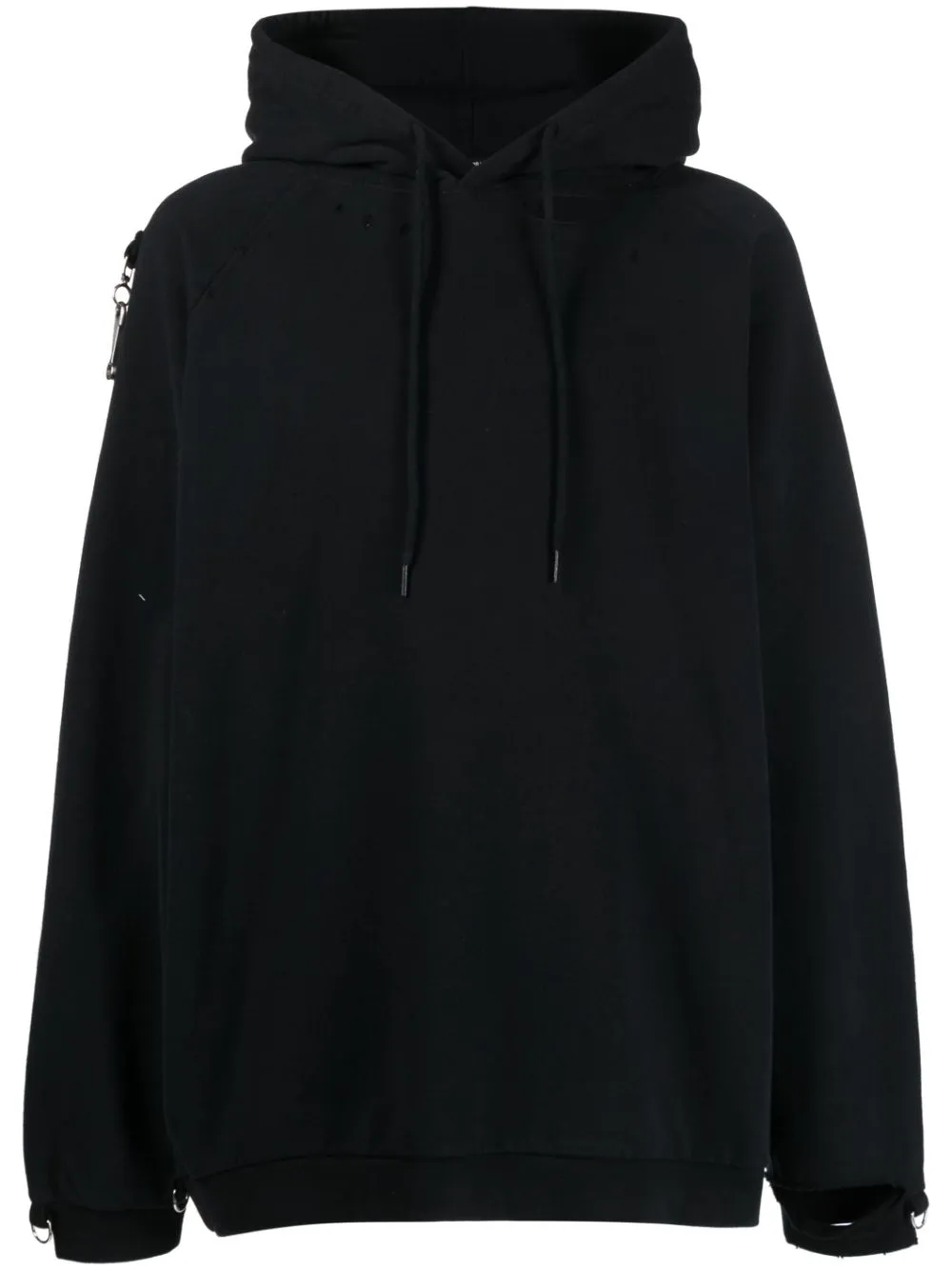 RAF SIMONS ARTWORK-PRINT COTTON HOODIE