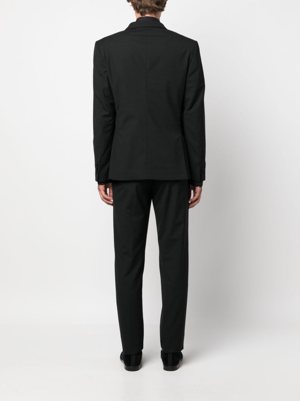 Shop Reveres 1949 Single-breasted Wool-blend Suit In Black