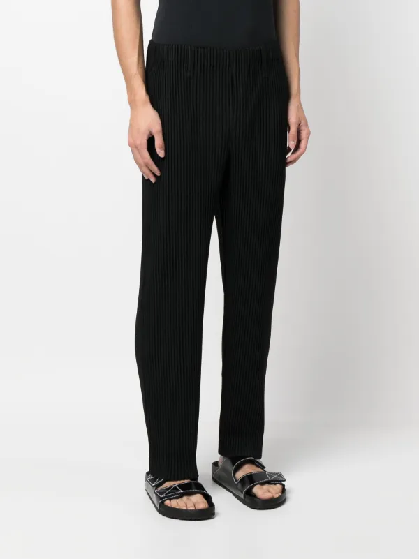 Homme Plissé Issey Miyake Pleated Tapered Trousers - Farfetch