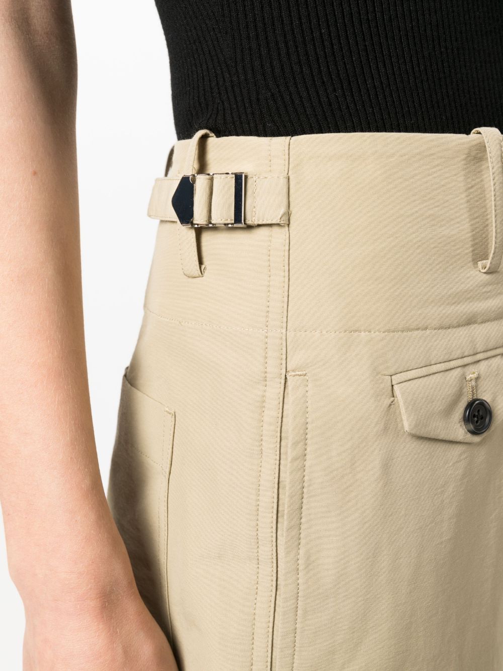 Shop Helmut Lang Straight-leg Utility Trousers In Neutrals