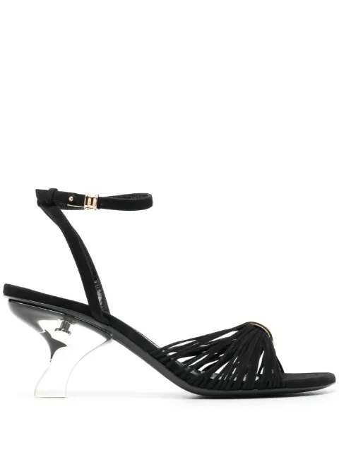 KHAITE Amity 65mm suede sandals