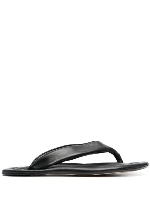 BY FAR Dasha leather flip flops