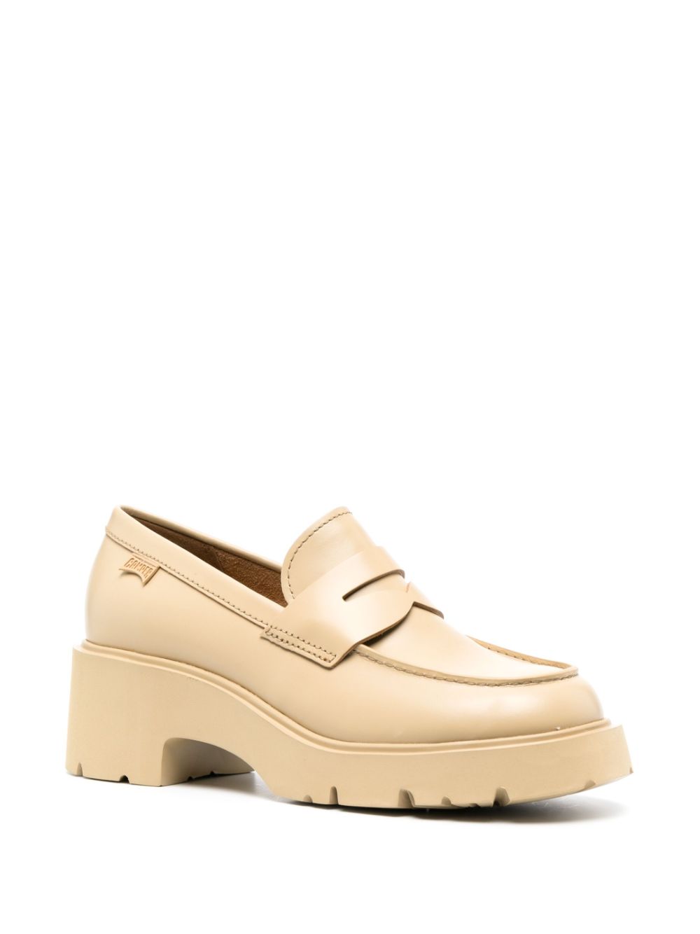 Camper Milah chunky leather loafers - Beige
