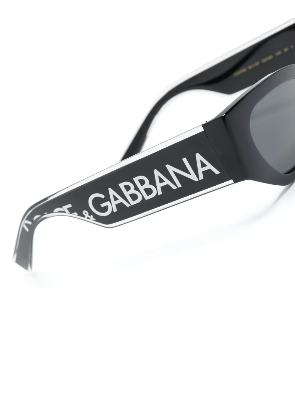 Shop Dolce & Gabbana Cat-eye Frame Sunglasses In Black