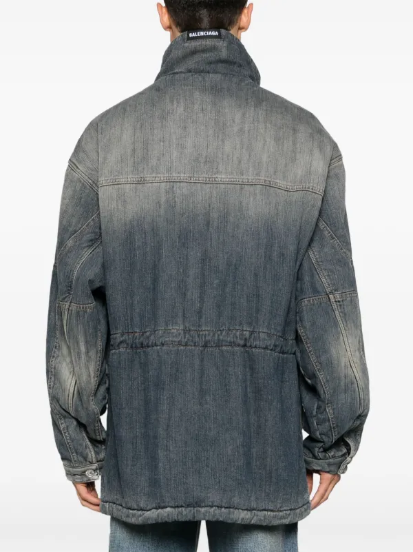 Balenciaga Distressed Jacket | Blue | FARFETCH