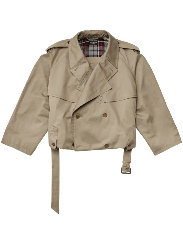 Balenciaga belted-waist Cotton Trench Coat - Farfetch