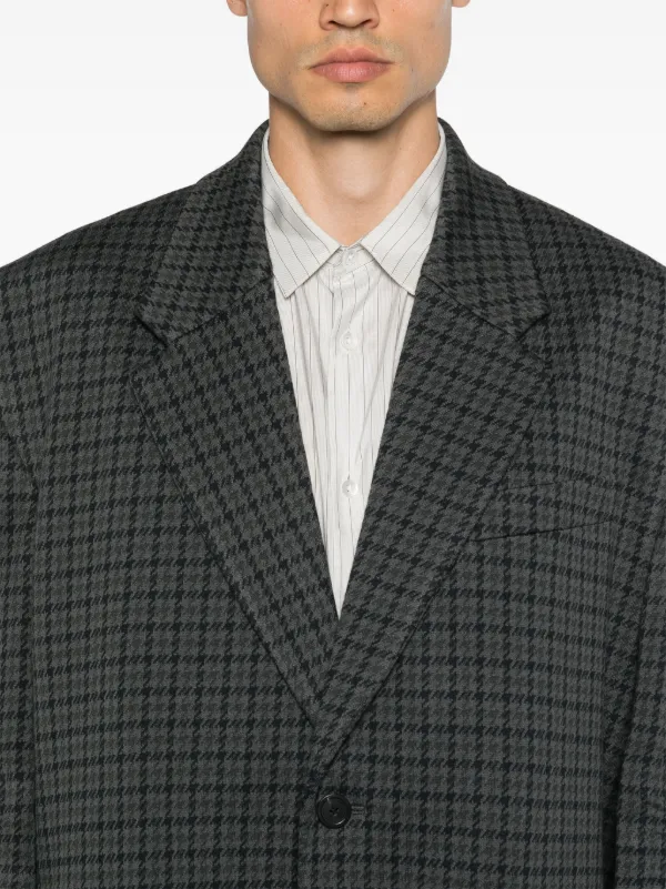 Balenciaga Houndstooth Blazer | Grey | FARFETCH