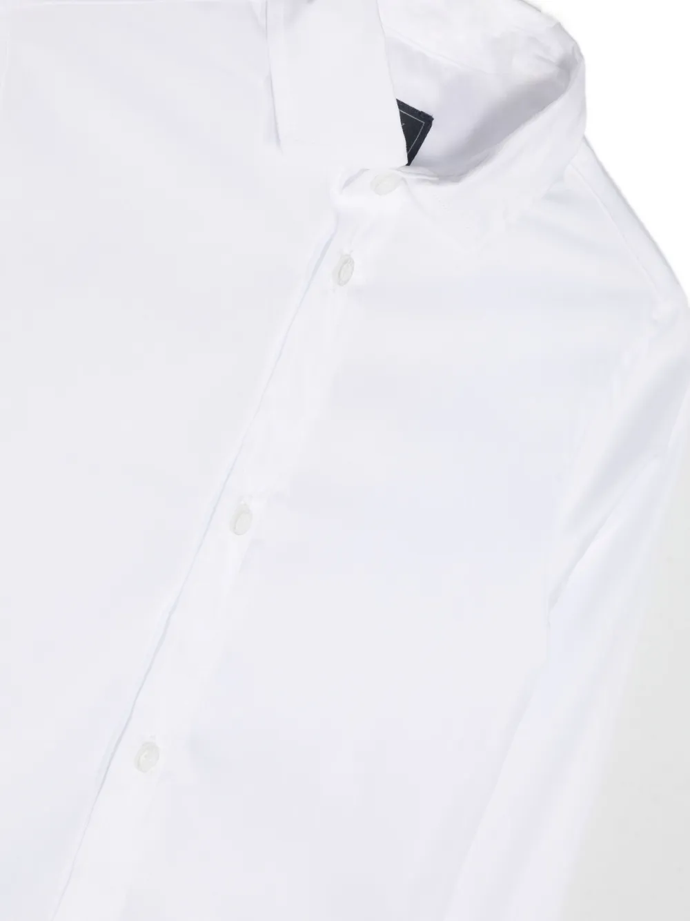 Fay Kids Long-sleeved Cotton Shirt - White 