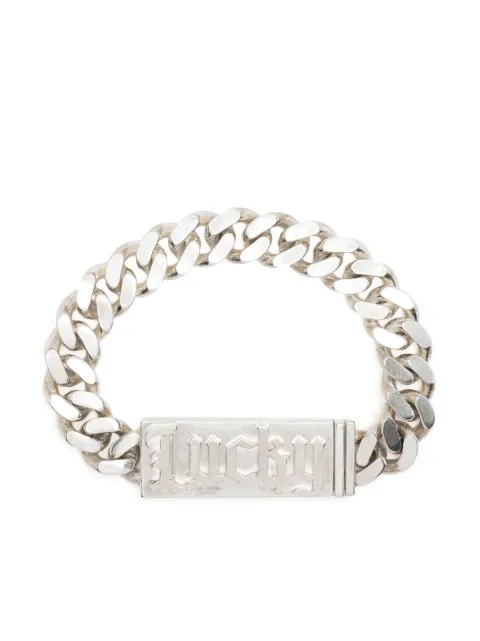 Natasha Zinko pulsera de cadena con bordado lucky