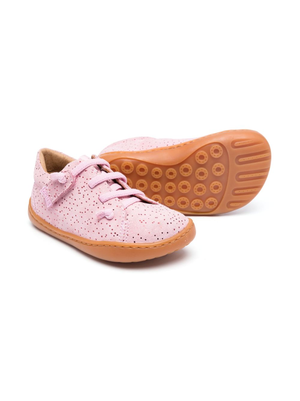 Camper Peu lace-up leather sneakers - Roze