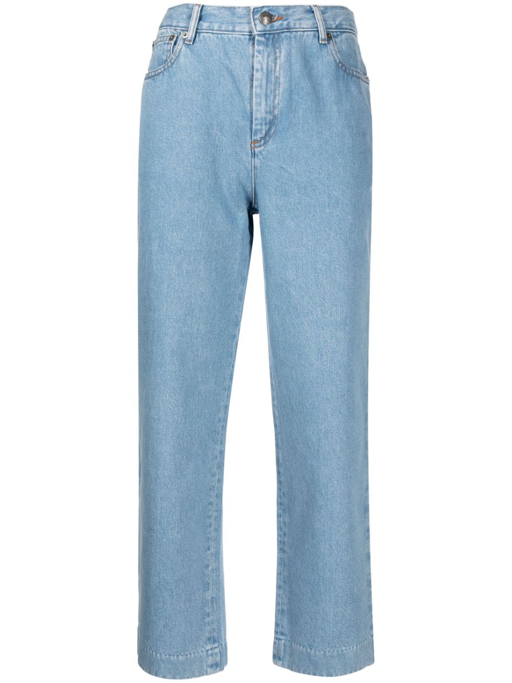 Shop Apc New Sailor Straight Jeans In Blue