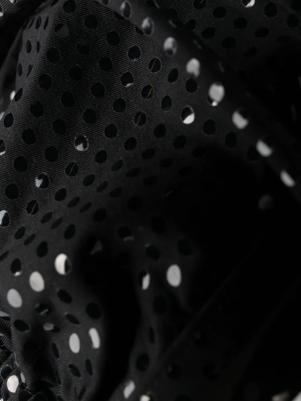 Balmain Foiled Triangle Bikini In Black