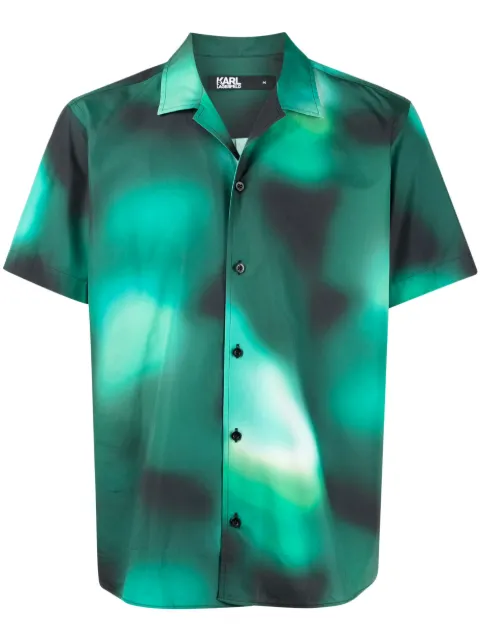 Karl Lagerfeld abstract-print short-sleeve shirt
