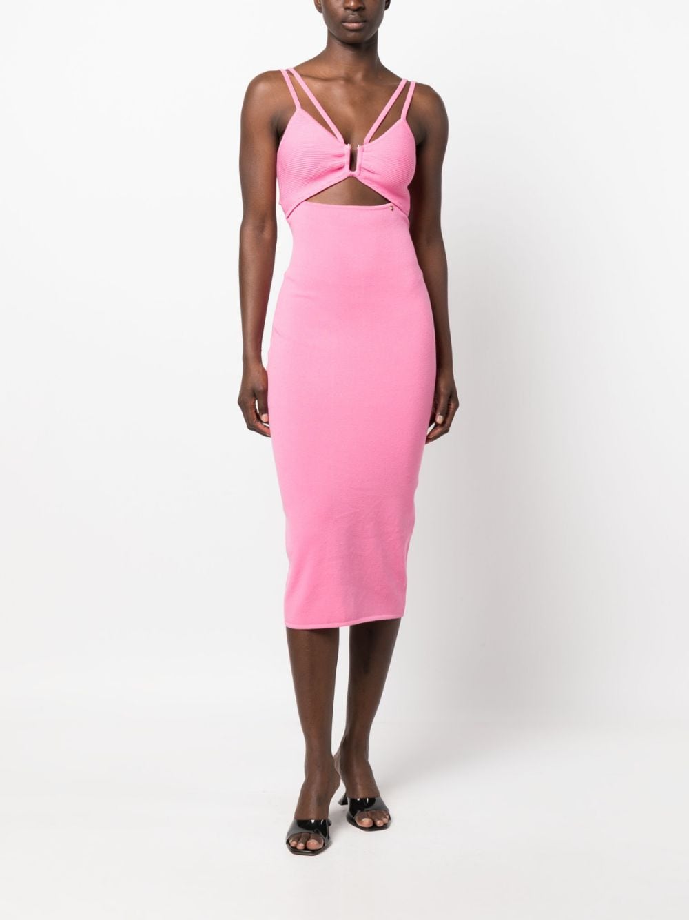 NISSA Midi-jurk met uitgesneden details - Roze