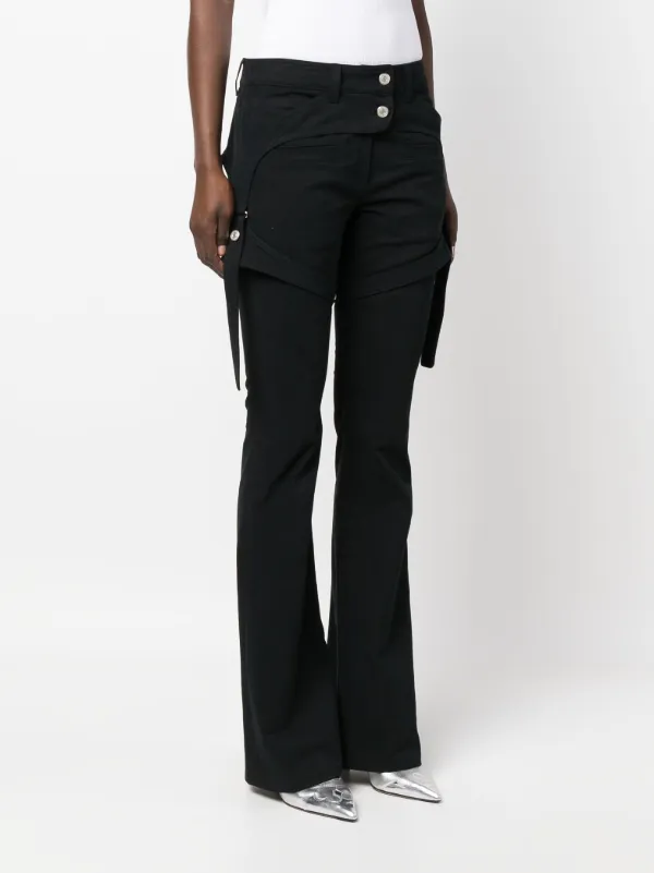 Courrèges straight-leg Cotton Trousers Black FARFETCH PH