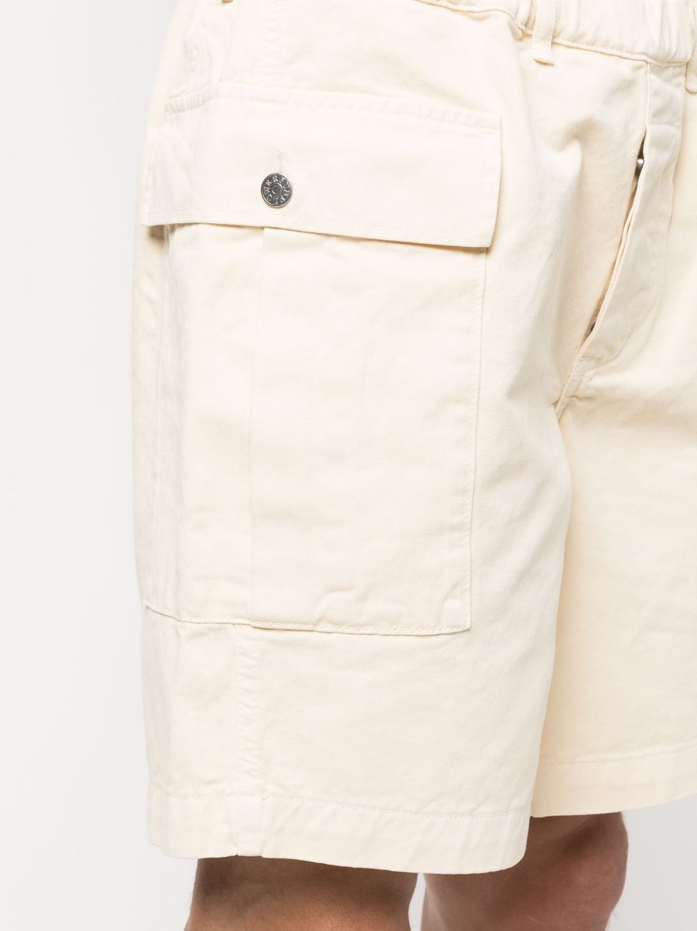 Shop Sunflower Cargo-pocket Cotton Shorts In Neutrals