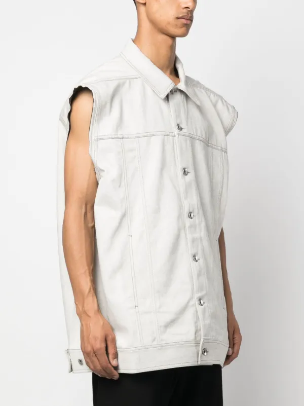 ベスト・ジレ Rick Owens Drkshdw Sleeveless  Jumbo Vest ベスト・ジレ Rick Owens Drkshdw Sleeveless Jumbo Vest Red