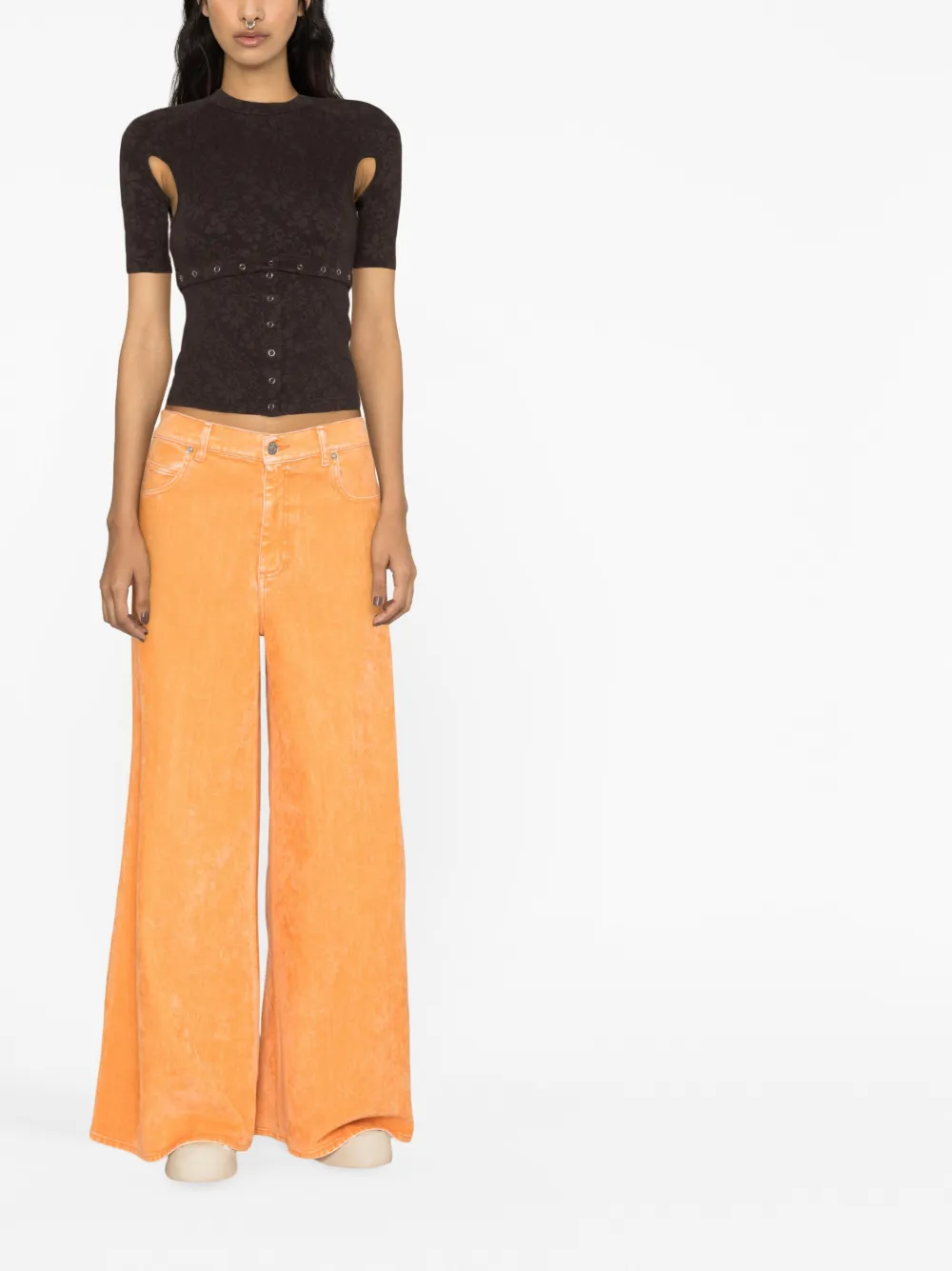 Marni High waist jeans - Oranje