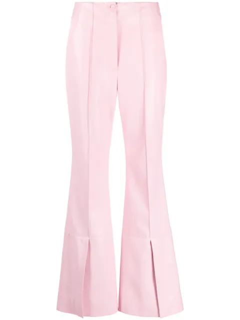 Nanushka split-hem flared trousers