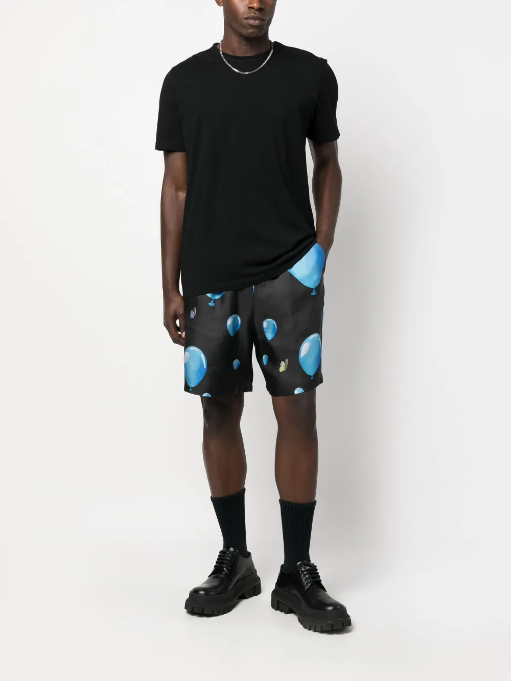 3PARADIS Zijden shorts - Zwart