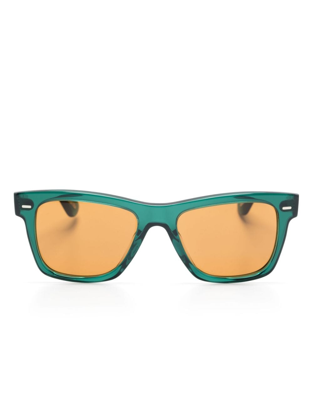 Oliver Peoples Oliver Sun Square-frame Sunglasses In Green