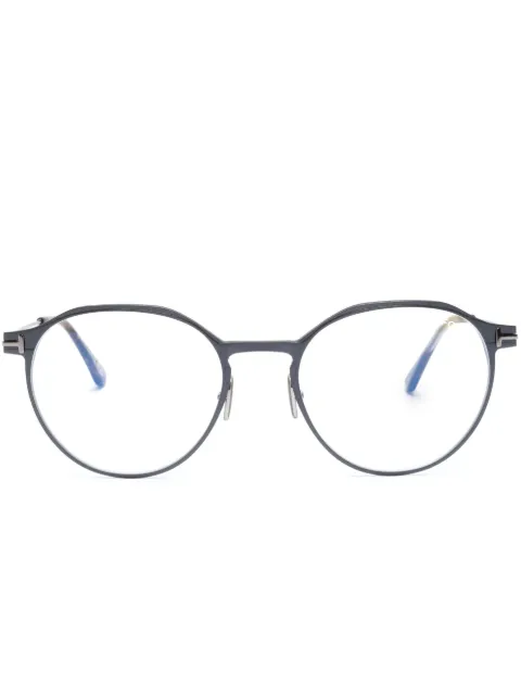 TOM FORD Eyewear round-frame clear-lenses glasses