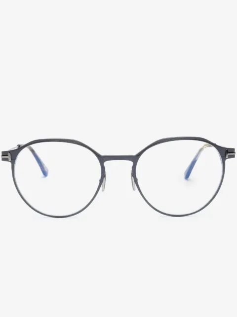 TOM FORD Eyewear round-frame clear-lenses glasses
