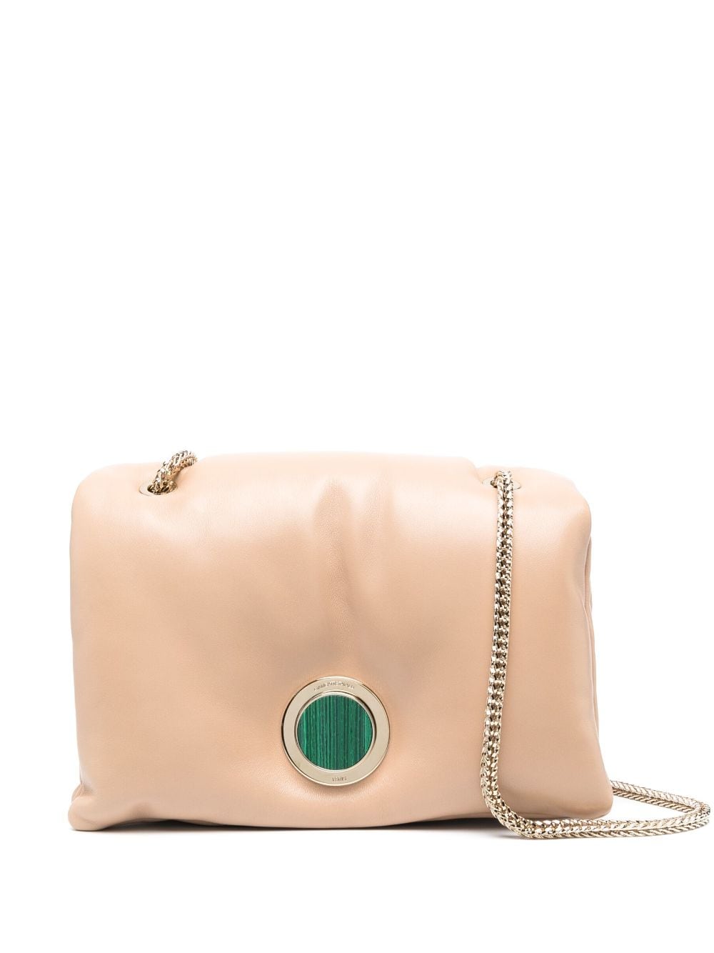 Shop Giambattista Valli Padded Shoulder Bag In Neutrals