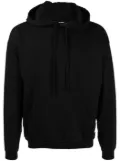 FOO AND FOO logo-patch drawstring hoodie - Black