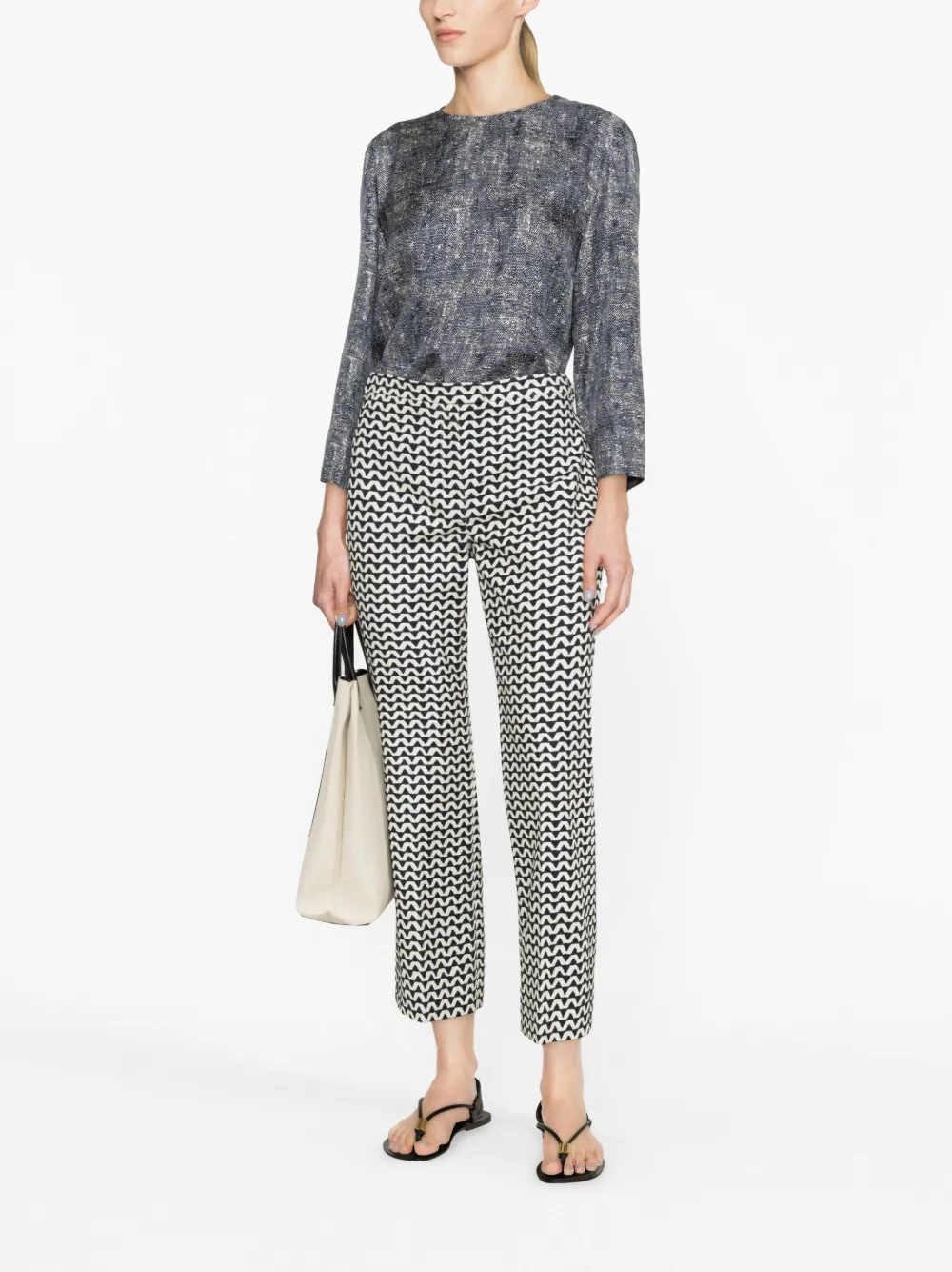 'S Max Mara Zijden blouse - Blauw