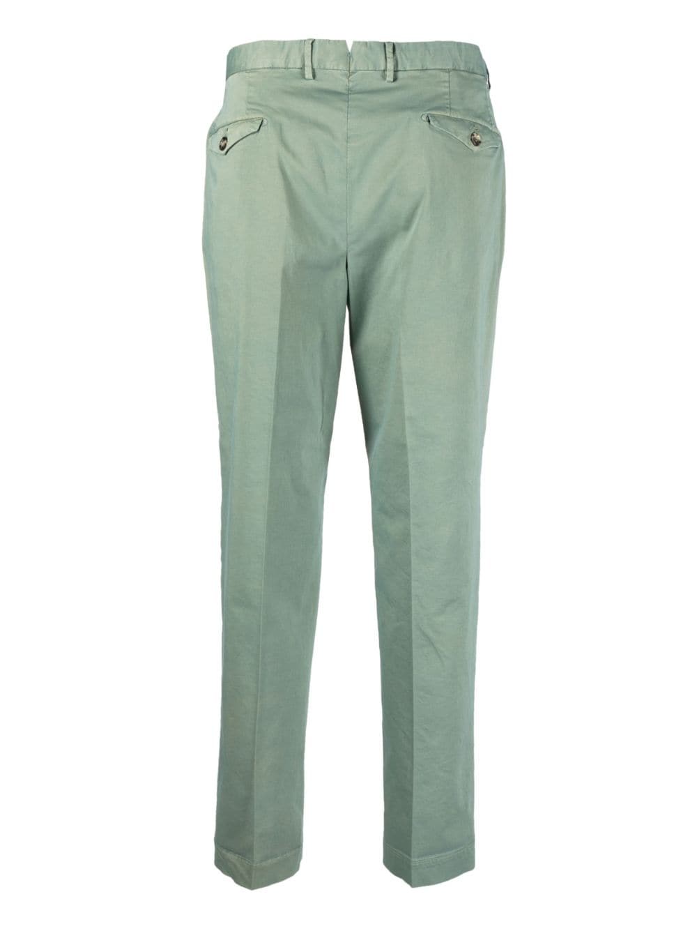 Shop Dell'oglio Slim-cut Tapered Trousers In Green