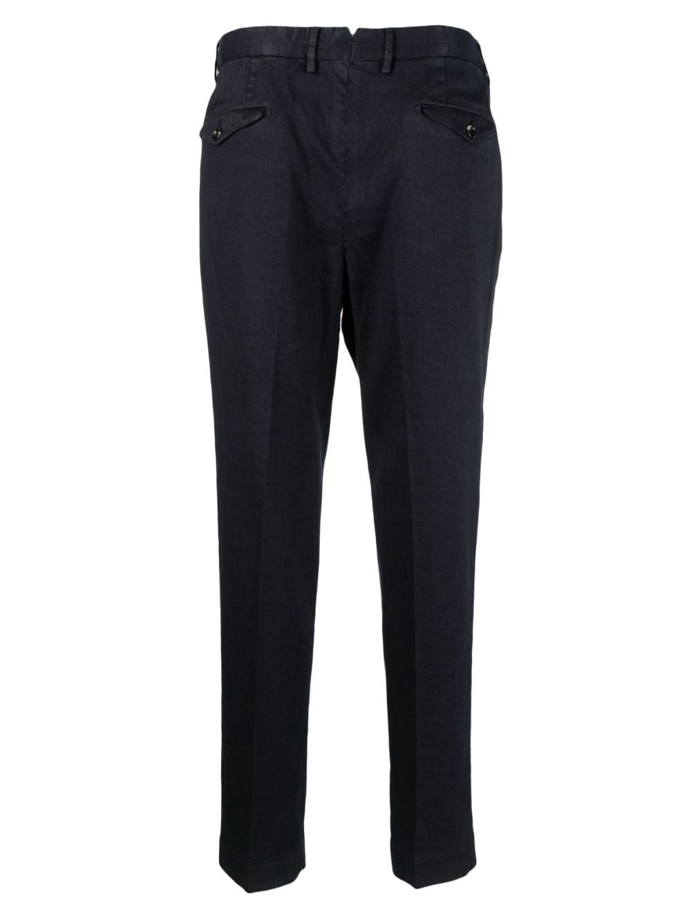 Shop Dell'oglio Pleat-detail Tapered Trousers In Blue