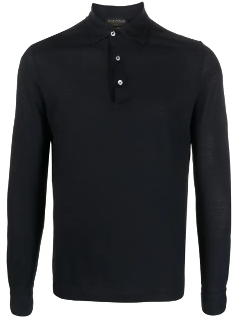 Dell'oglio long-sleeve cotton polo shirt