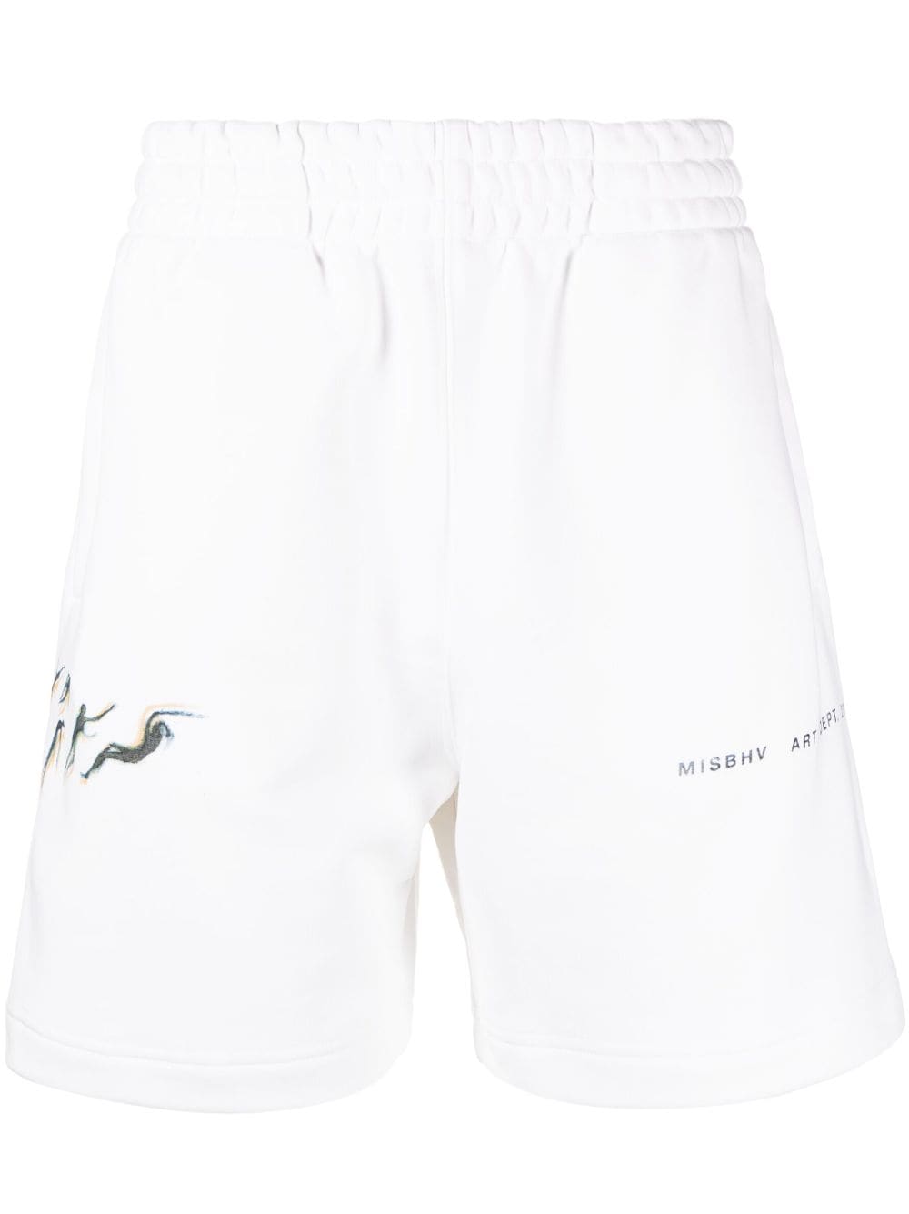 Shop Misbhv Logo-print Track Shorts In White