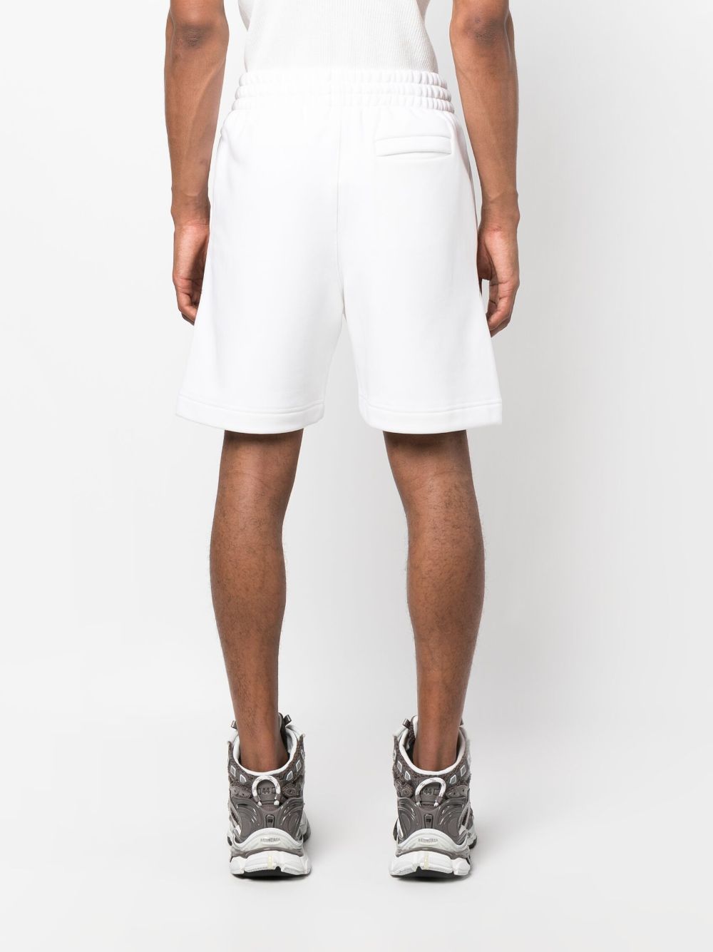 Shop Misbhv Logo-print Track Shorts In White