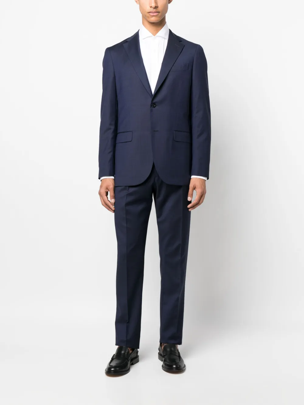 Boglioli notched-lapels single-breasted suit - Blauw