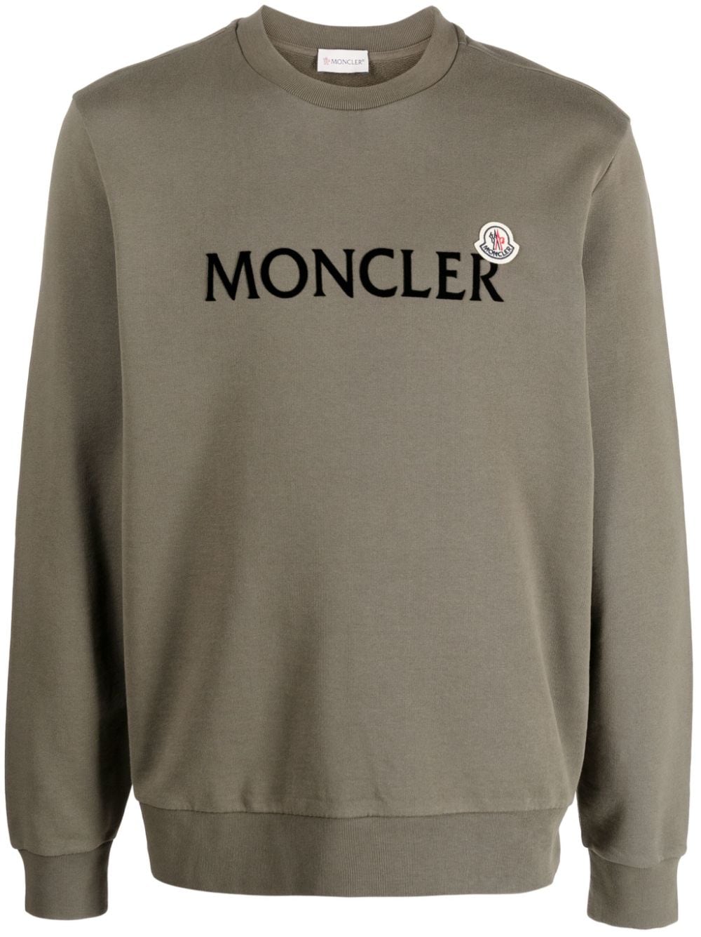 Moncler Sweater met logo Groen