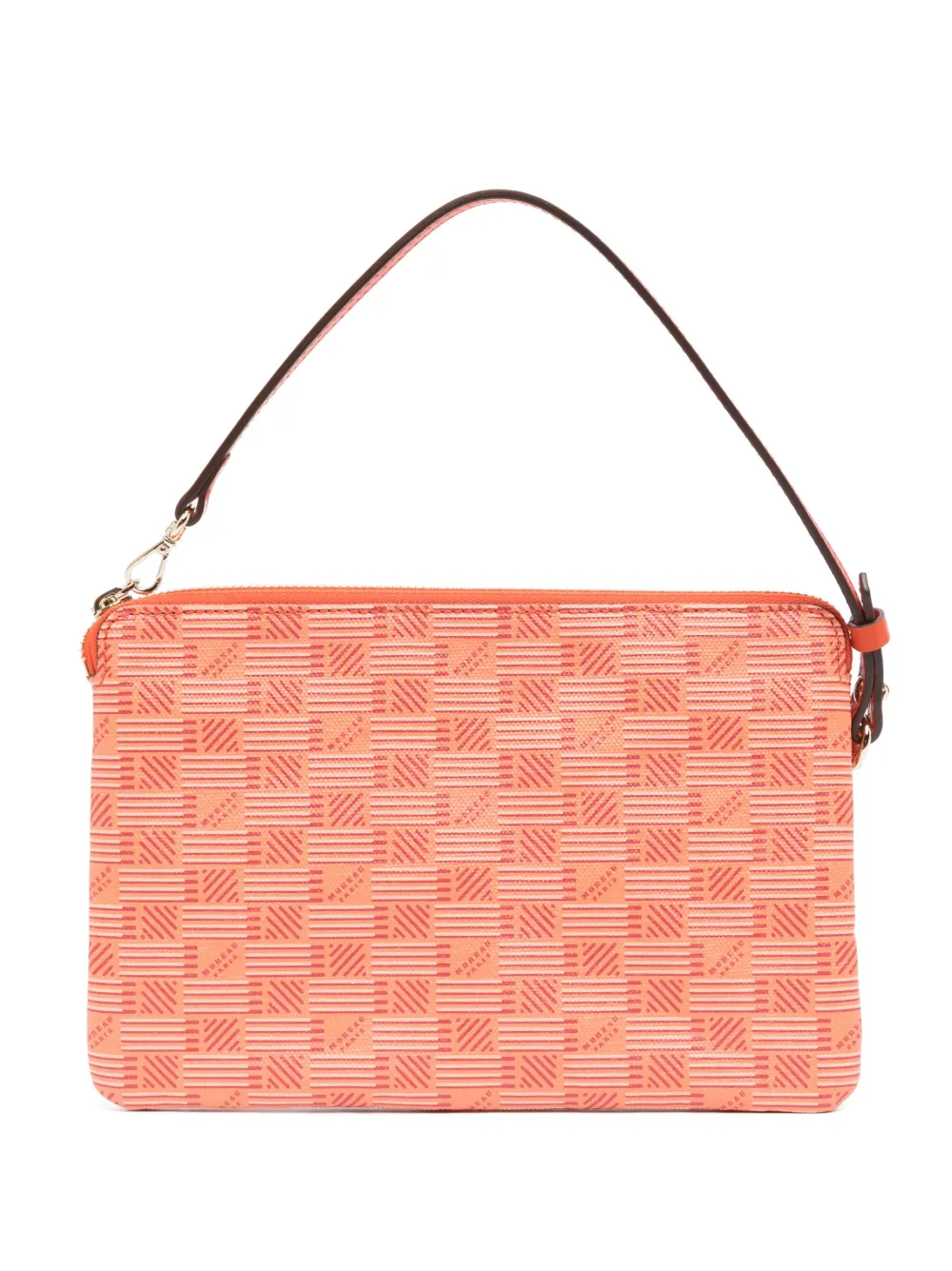 Moreau monogram-print clutch bag