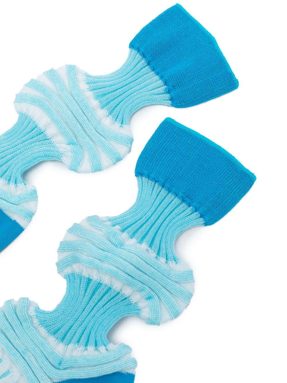 CFCL Garter ribbed-knit socks - Blauw