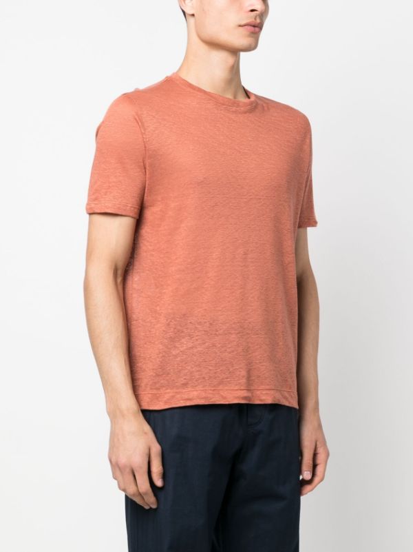 Cruciani M lange Linen T shirt Farfetch