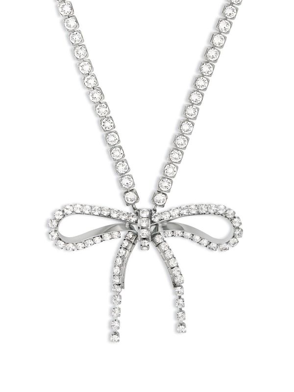 Diamond on sale ribbon necklace