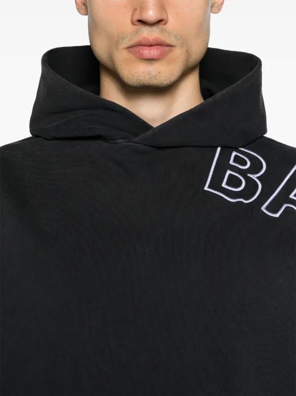 Balenciaga logo cotton terry hoodie hotsell