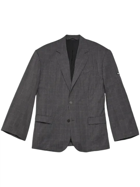 Balenciaga blazer con botones y cuadros estampados