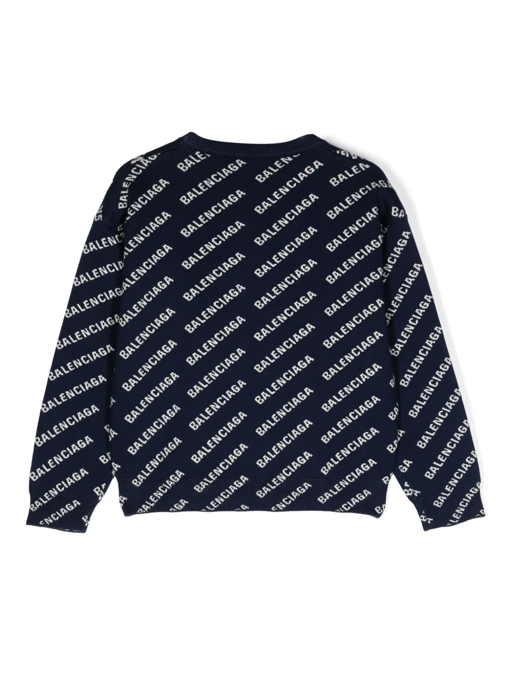 Image 2 of Balenciaga Kids Suéter de tricô intarsia
