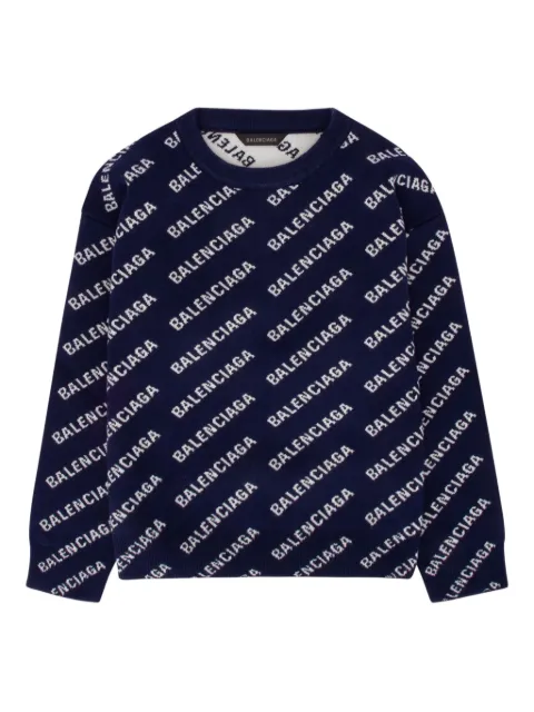 Balenciaga Kids intarsia-knit sweater