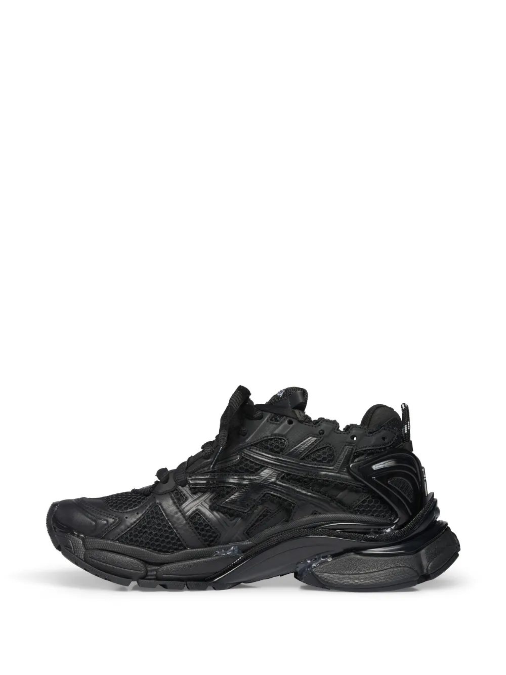 Shop Balenciaga Runner Chunky Low-top Sneakers In Black