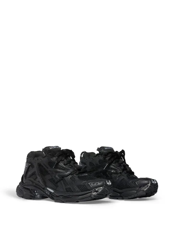 Black on black balenciaga runners new arrivals