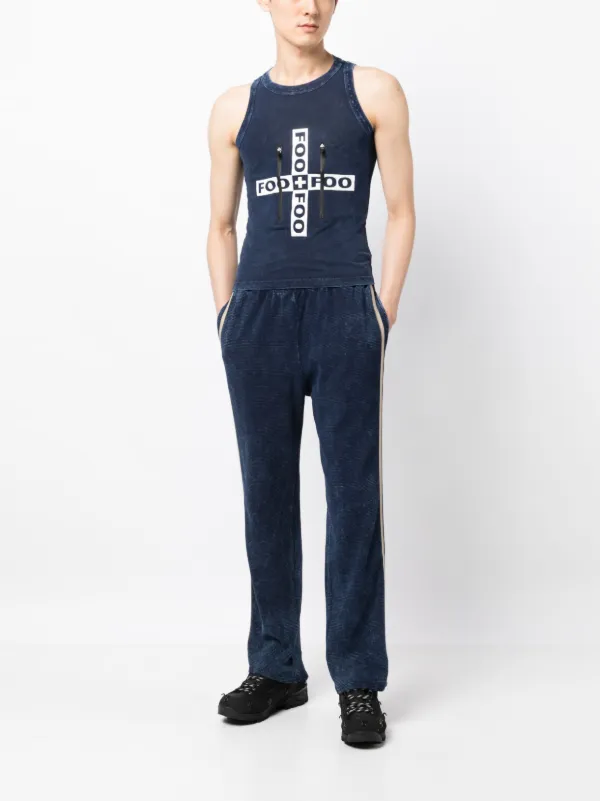 FOO AND FOO Cotton Track Pants | Blue | FARFETCH